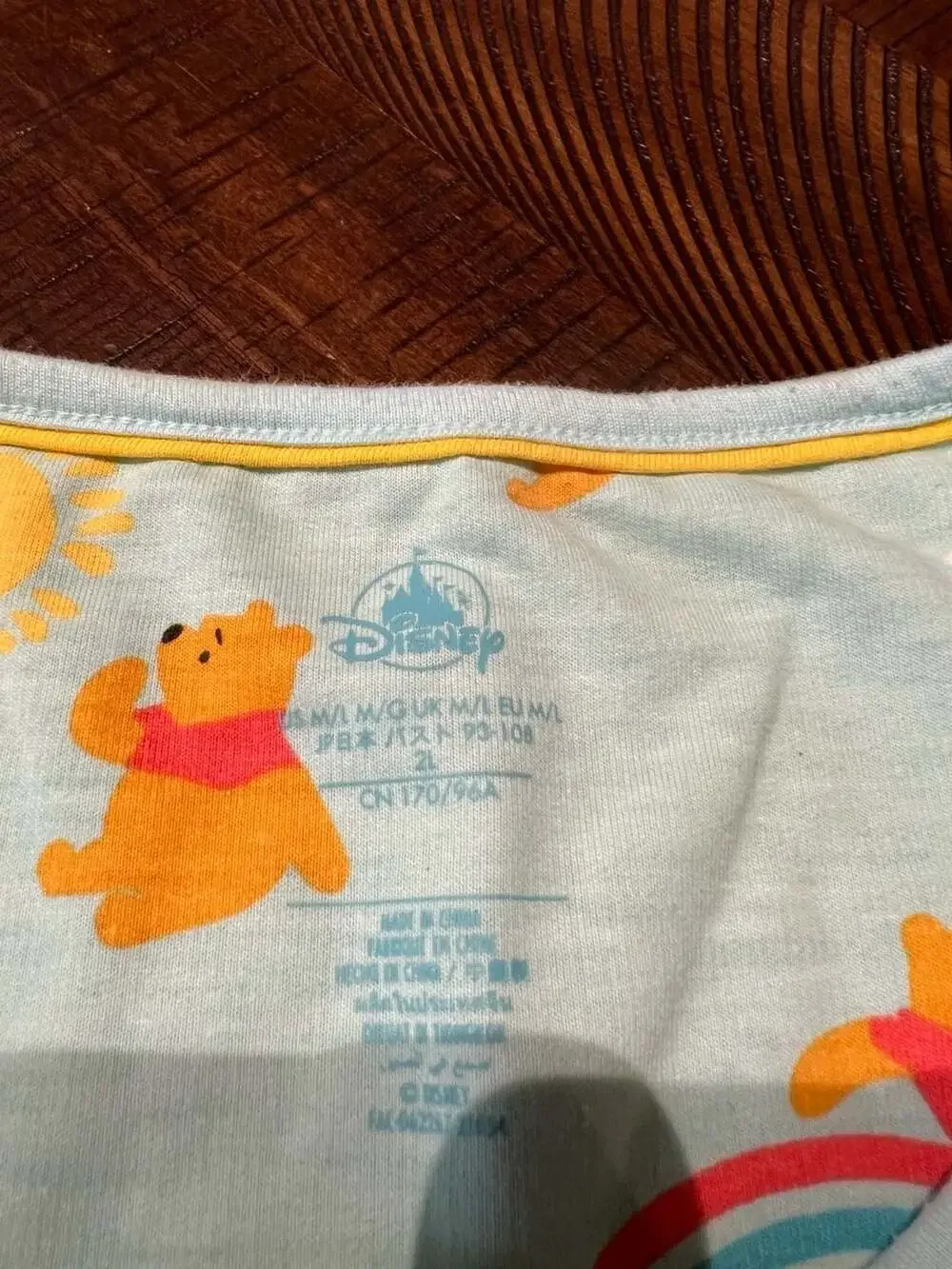 Disney Winnie the Pooh All-Over Print Sleep Shirt Nightgown Size M/L - Picture 2 of 3